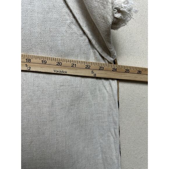 Umgee USA Women's Sz 2XL Tunic Top Tan Front Animal Print Back Boho Fringe Trim - Picture 13 of 14